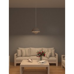 LAMPADARIO IN METALLO X 1 E27 COLORE BIANCO 16X23CM