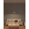 LAMPADARIO IN METALLO X 1 E27 COLORE BIANCO 16X23CM