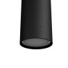NL PENDENTE IN ALLUMINIO NERO 50CM DIAMETRO 5,5CM ATTACCO GU10 COMPLETO DI COPPA NERA E CAVO GOMMATO NERO 2MT