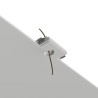 COPPETTA PER PENDENTI DA INCASSO  IN GESSO CERAMICO DALLA FORMA CIRCOLARE 10X11 H7,5 COMPLETO DI BASE
