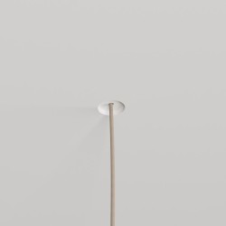 COPPETTA PER PENDENTI DA INCASSO  IN GESSO CERAMICO DALLA FORMA CIRCOLARE 10X11 H7,5 COMPLETO DI BASE