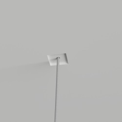 COPPETTA PER PENDENTI DA INCASSO  IN GESSO CERAMICO DALLA FORMA QUADRATA 10X11 H 7,5 COMPLETO DI BASE
