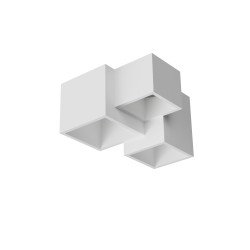 PLAFONE DA SOFFITTO IN GESSO CERAMICO X 3 GU10