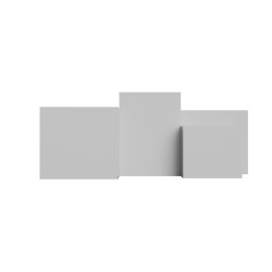 PLAFONE DA SOFFITTO IN GESSO CERAMICO X 5 GU10