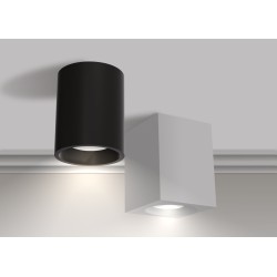 FIXED-R-B PLAFONE DA SOFFITTO ROTONDO IN METALLO BIANCO PER 1 GU10 FISSAGGIO CON FISCHER