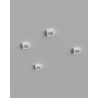 BLOCKING 1 PLAFONE IN GESSO CERAMICO CON LINEA TRAPEZOIDALE 13X12 H4,6 COMPLETO DI PORTA LAMPADA GX53