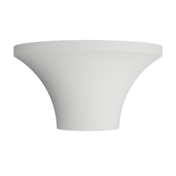 PLAP385 PLAFONE IN GESSO CERAMICO CON STAFFA POSTERIORE X 1 GU10 DIAMETRO 16,5 H9CM