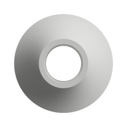 PLAP385 PLAFONE IN GESSO CERAMICO CON STAFFA POSTERIORE X 1 GU10 DIAMETRO 16,5 H9CM