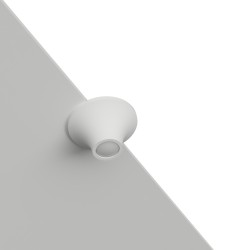 PLAP385 PLAFONE IN GESSO CERAMICO CON STAFFA POSTERIORE X 1 GU10 DIAMETRO 16,5 H9CM