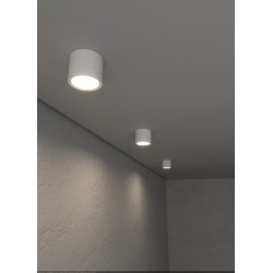 Gallipoli Bia - PLAFONE IN ALLUMINIO BIANCO + VETRO ATTACCO GX53 IP54