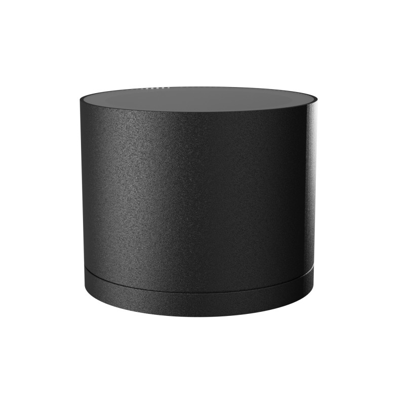 Gallipoli Nero - PLAFONE IN ALLUMINIO NERO +VETRO ATTACCO GX53 IP54