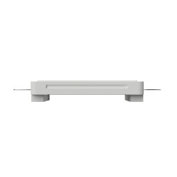 BASE UNIVERSALE DA INCASSO IN GESSO CERAMICO X PUNTI LUCE E COPPETTE 18X14 H3,7 CON ALETTE REGOLABILI