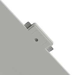 PUNTO LUCE DA INCASSO IN GESSO CERAMICO CON LED BRIDGELUX  10X10 H7 COMPLETO DI BASE 3CCT