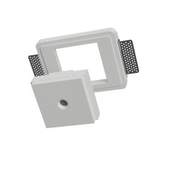 PUNTO LUCE DA INCASSO IN GESSO CERAMICO LED BRIDGELUX  10X10 H7 COMPLETO DI BASE 3CCT