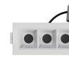 Manova 10 Bianco - FARETTO LED INTEGRATO IN ALLUMINIO BIANCO 20W CCT IP20