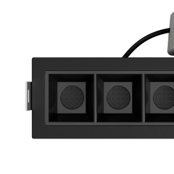 Mantova 10 Nero - FARETTO LED INTEGRATO IN METALLO NERO 20W CCT IP20