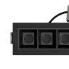 Mantova 10 Nero - FARETTO LED INTEGRATO IN METALLO NERO 20W CCT IP20