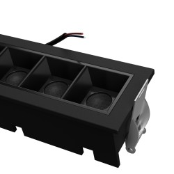 Mantova 10 Nero - FARETTO LED INTEGRATO IN METALLO NERO 20W CCT IP20