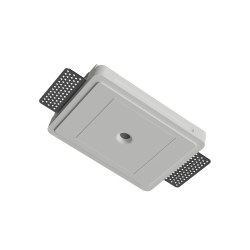 PUNTO LUCE DA INCASSO IN GESSO CERAMICO LED BRIDGELUX  10X10 H7 COMPLETO DI BASE 3CCT