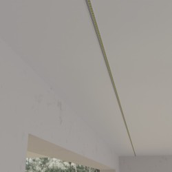 Boreale 1Mt - BINARIO IN ALLUMINIO AD INCASSO PER STRIP LED E FILO TENDA DA 1MT