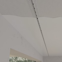 Boreale 1Mt - BINARIO IN ALLUMINIO AD INCASSO PER STRIP LED E FILO TENDA DA 1MT