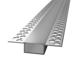 ALLOGGIO LED DA INCASSO IN ALLUMINIO 2MT 24MM COMPLETO DI COVER
