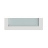 APPLIQUE A PARETE IN GESSO CERAMICO CON DIFFUSORE X 1 E27 RIGATO 30X11,5 CM PROFONDITA' 10CM