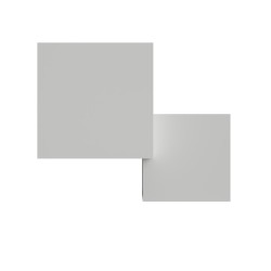 APPLIQUE A PARETE IN GESSO CERAMICO DOPPIO CUBO X 2 G9