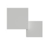 APPLIQUE A PARETE IN GESSO CERAMICO DOPPIO CUBO X 2 G9