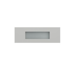 APPLIQUE A PARETE IN GESSO CERAMICO RETTANGOLARE X 1 E14 CON DIFFUSORE SOLO SOTTO