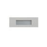 APPLIQUE A PARETE IN GESSO CERAMICO RETTANGOLARE X 1 E14 CON DIFFUSORE SOLO SOTTO