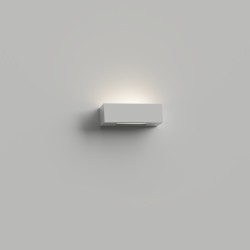 APPLIQUE A PARETE IN GESSO CERAMICO RETTANGOLARE X 1 E14 CON DIFFUSORE SOLO SOTTO