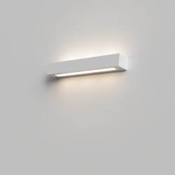 APPLIQUE A PARETE IN GESSO CERAMICO X 3 E14 RETTANGOLARE CON DIFFUSORE SOLO SOTTO
