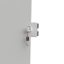 APPLIQUE DA INCASSO IN GESSO CERAMICO  A FORMA DI MANO 21X25 4CM SPORGENZA 14CM  COMPLETO DI PORTA LAMPADA E27