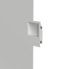 APPLIQUE DA INCASSO IN GESSO CERAMICO 29X43CM PROFONDITA 7,5CM COMPLETO DI PORTA LAMPADA 3XGU10