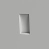 APPLIQUE DA INCASSO IN GESSO CERAMICO 37X23 PROFONDITA 7,5CM COMPLETO DI PORTA LAMPADA R7S