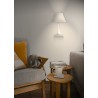 APPLIQUE DA INCASSO IN GESSO CERAMICO A FORMA DI LUME  28X41,5 COMPLETO DI PORTA LAMPADA G9