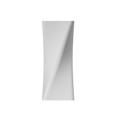 APPLIQUE IN GESSO CERAMICO  20X8 CM PROFONDITA' 10CM DOPPIA EMISSIONE COMPLETO DI PORTA LAMPADA GU10 E MOLLA BIANCA