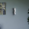 APPLIQUE IN GESSO CERAMICO COMPLETO DI PORTA LAMPADA R7S