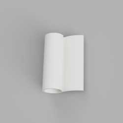 APPLIQUE IN GESSO CERAMICO CON FORMA ONDULATA X 2 G9 16,5X24X8,5CM