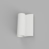 APPLIQUE IN GESSO CERAMICO CON FORMA ONDULATA X 2 G9 16,5X24X8,5CM