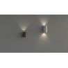 APPLIQUE DA ESTERNO IN TERMOPLASTICA NERO IP65 CCT 8W 980LM  11,7X7,8X10CM
