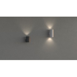 APPLIQUE DA ESTERNO IN TERMOPLASTICA BIANCO IP65 UP&DOWN 2X8W 1960LM CCT 16X7,8X10CM