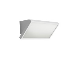 LAMPADA DA ESTERNO IN ALLUMINIO BIANCO  E VETRO 20W 2050LM  IP65 CCT  26,8X10,8X10,8CM
