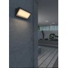 LAMPADA DA ESTERNO IN ALLUMINIO BIANCO  E VETRO 20W 2050LM  IP65 CCT  26,8X10,8X10,8CM