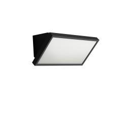 LAMPADA DA ESTERNO IN ALLUMINIO NERO  E VETRO 20W 2050LM  IP65 CCT  26,8X10,8X10,8CM