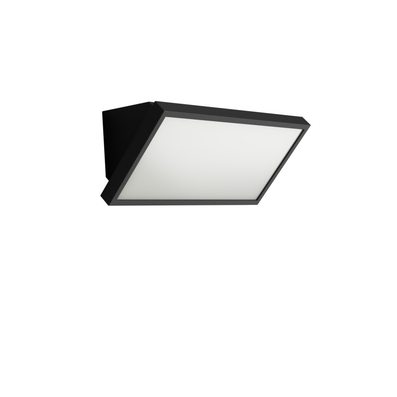 LAMPADA DA ESTERNO IN ALLUMINIO NERO  E VETRO 20W 2050LM  IP65 CCT  26,8X10,8X10,8CM