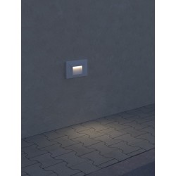SEGNAPASSI IN POLICARBONATO BIANCO PER 503 IP65 240LM 2W CRI80 ALIMENTATORE INTEGRATO 3000K
