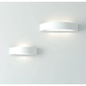 APPLIQUE IN GESSO CERAMICO DALLA DOPPIA EMISSIONE COMPLETO DI DIFFUSORE  30X 7,5 CM PROFONDITA'10CM COMPLETO DI PORTALAMPADA R7