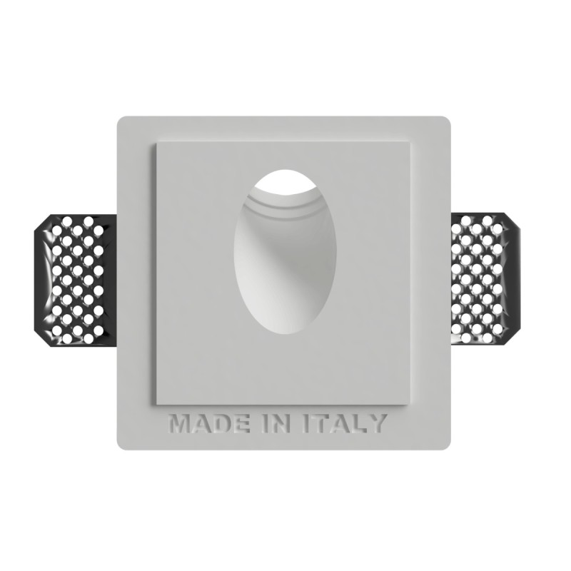 SEGNAPASSI DA INCASSO IN GESSO CERAMICO X 1 MINIGU10 FORO 10X10 PROFONDITA' 7CM